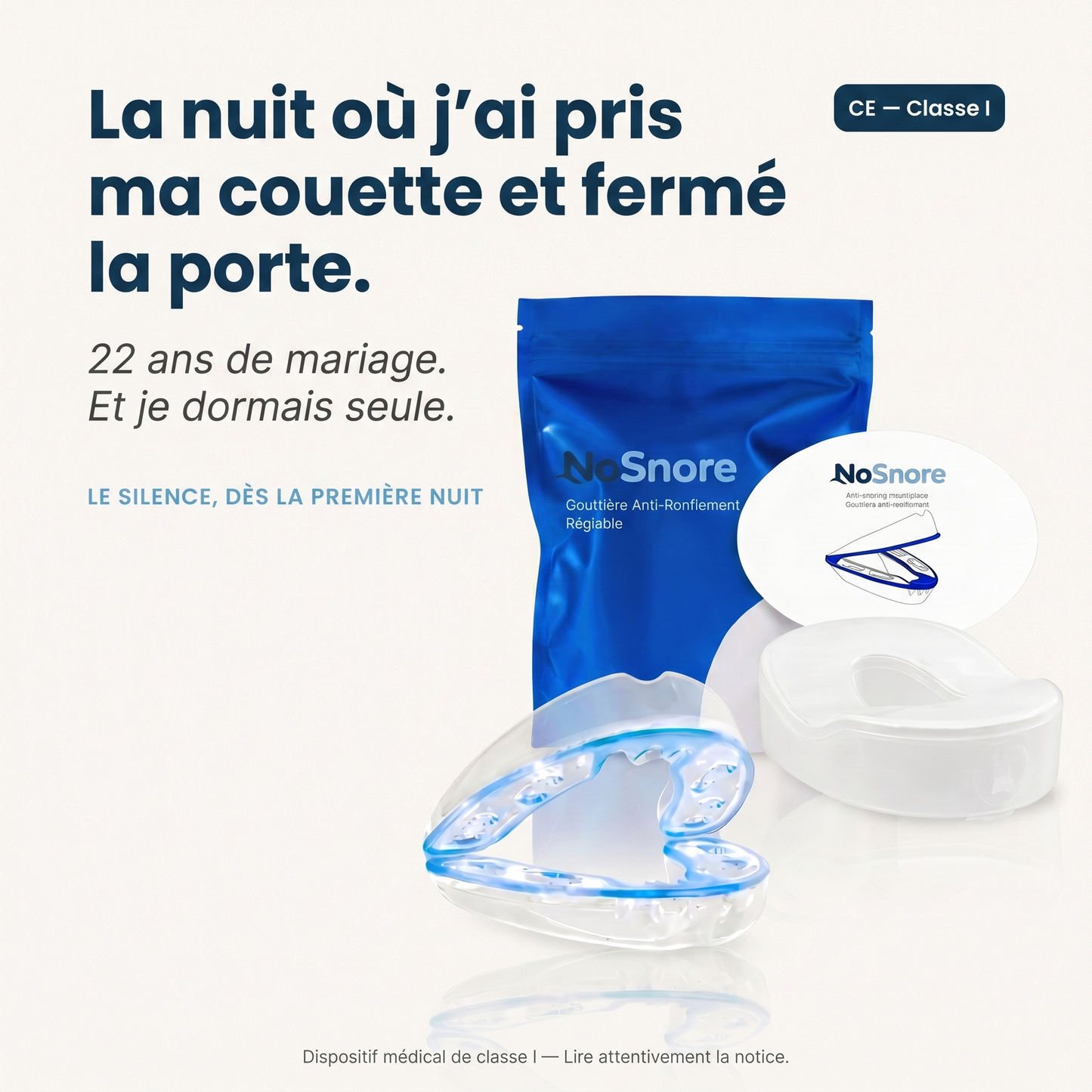 NoSnore — Gouttière anti-ronflement