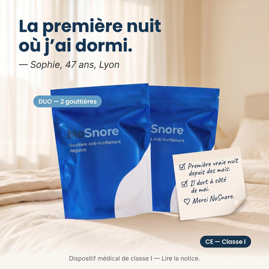NoSnore — Gouttière anti-ronflement